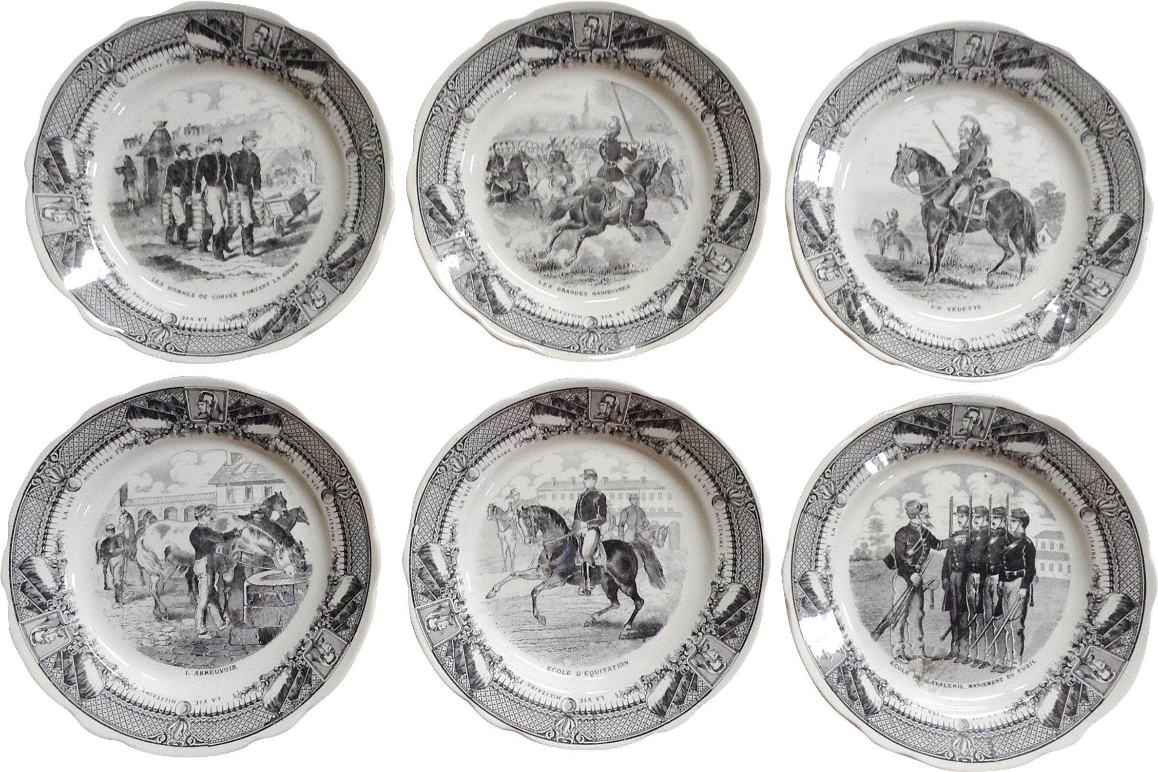 Vintage Equestrian Plates Collection