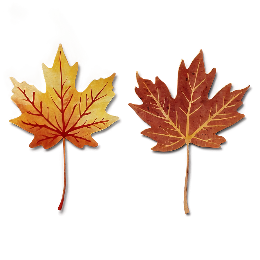 Vintage Fall Leaves Png 37