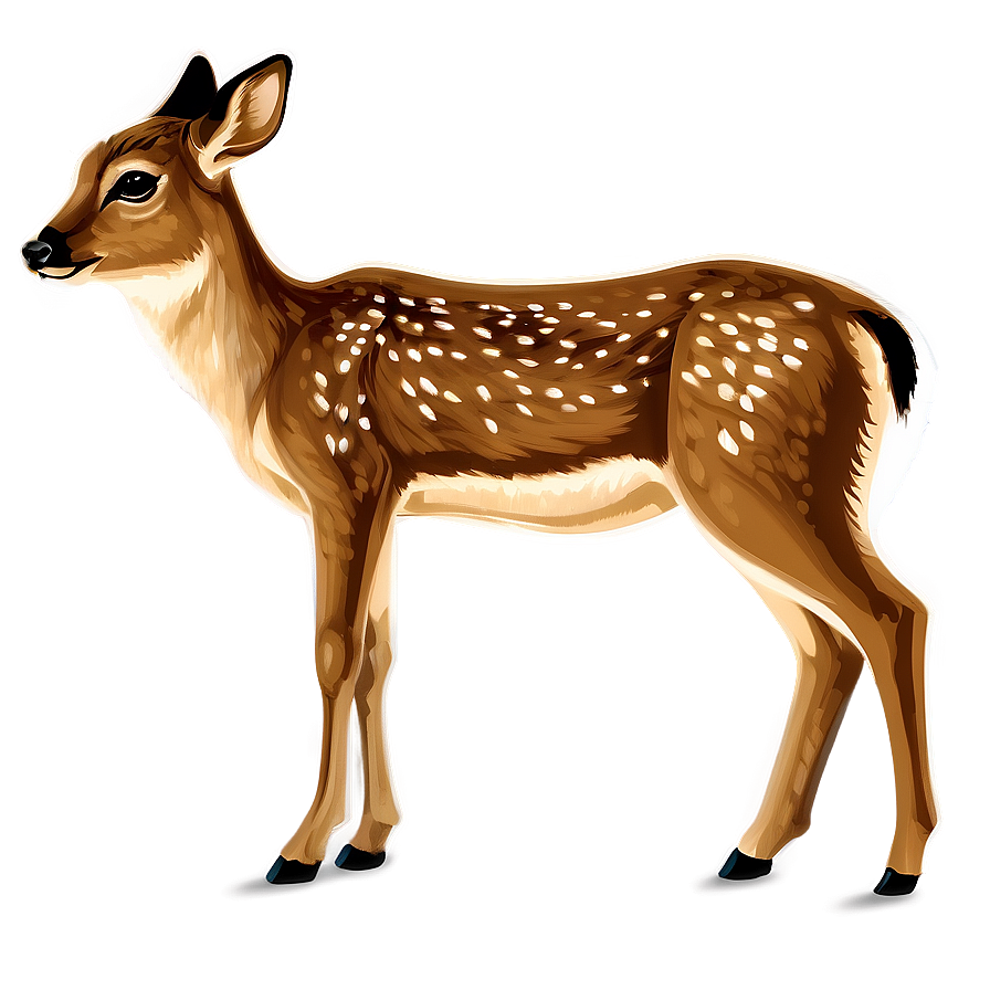 Vintage Fawn Illustration Png 06242024