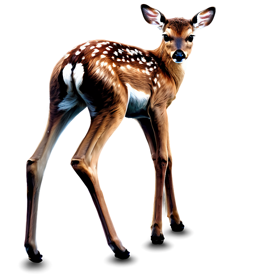 Vintage Fawn Illustration Png 14