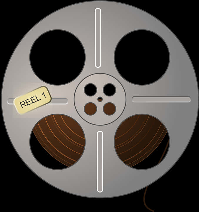 Vintage Film Reel Graphic