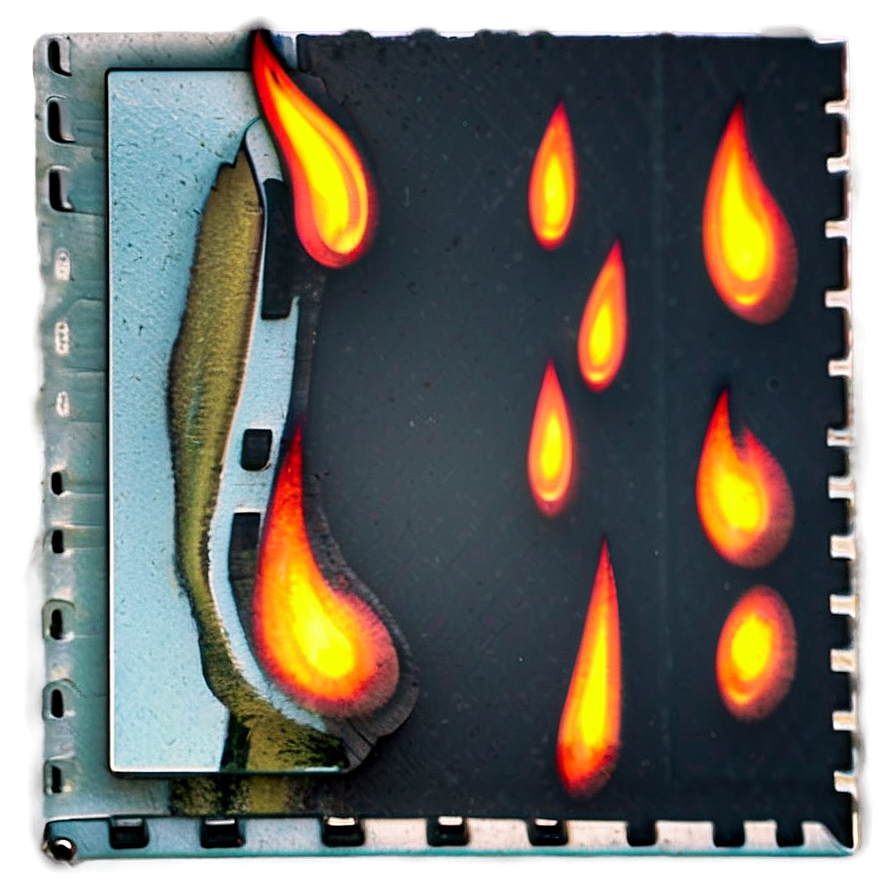 Vintage Fire Overlay Png Hqn