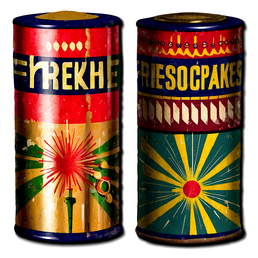 Vintage Firecrackers Package Png Xnn