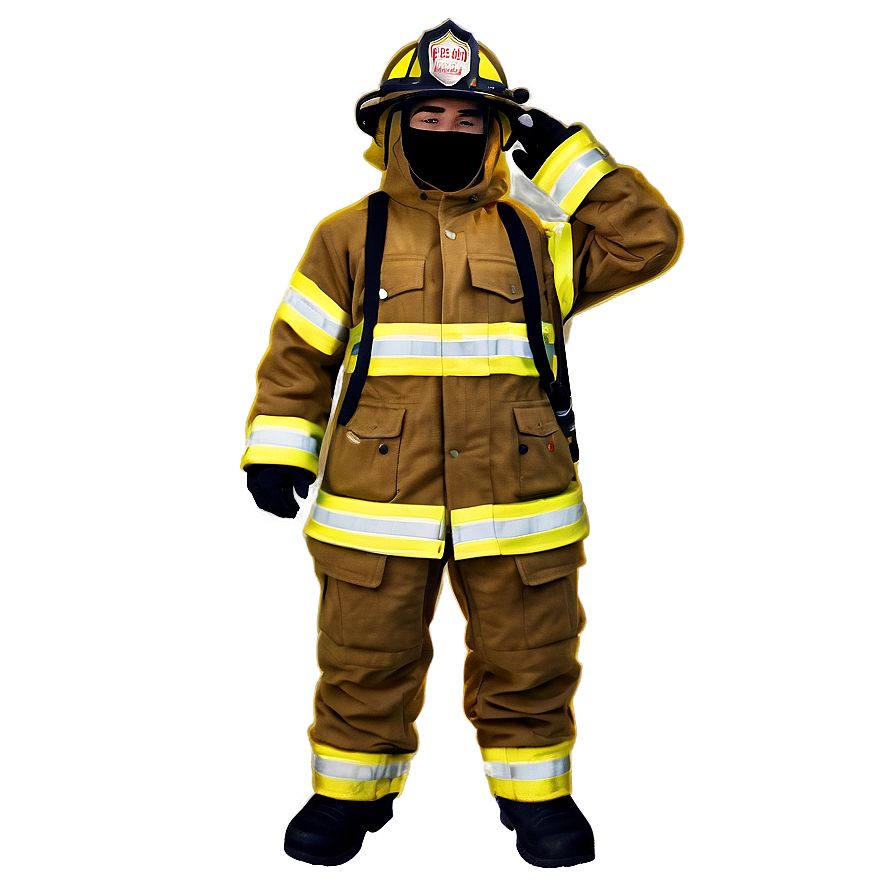 Vintage Firefighter Outfit Png 50