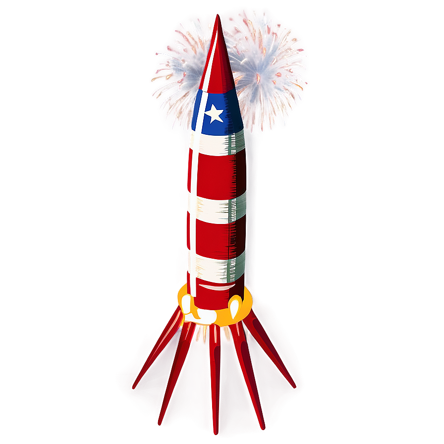 Vintage Firework Rocket Png Vka65