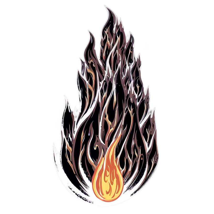 Vintage Flame Png 75