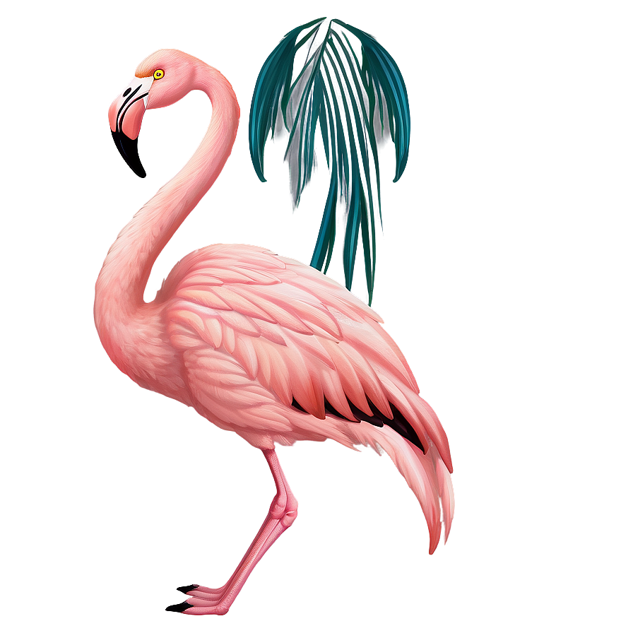 Vintage Flamingo Poster Png Peg13