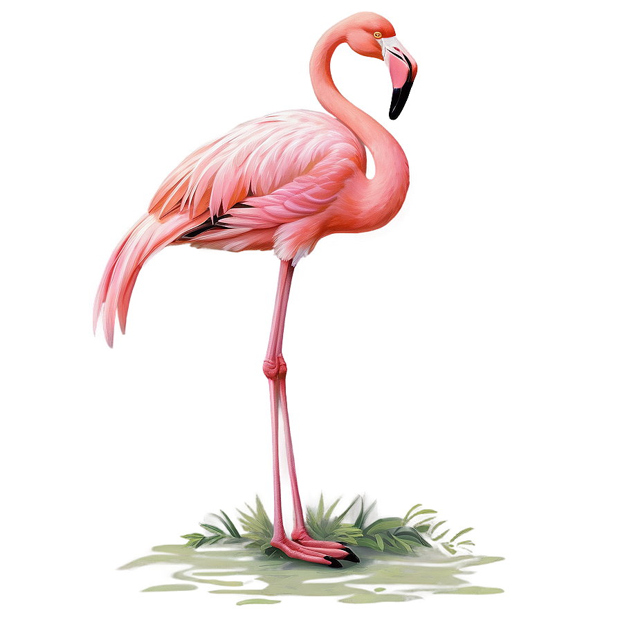 Vintage Flamingo Poster Png Tjb66