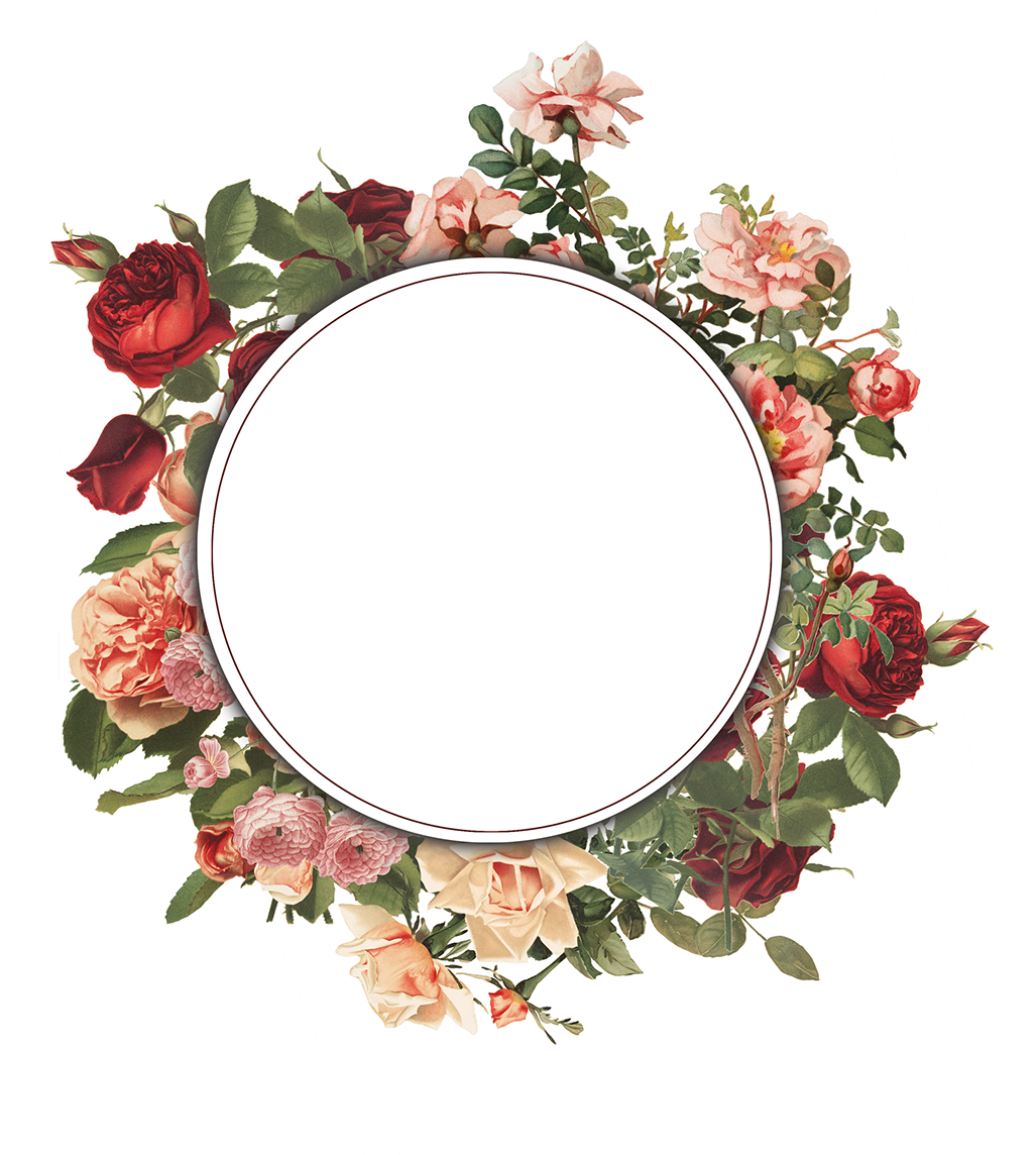 Vintage Floral Frame Design