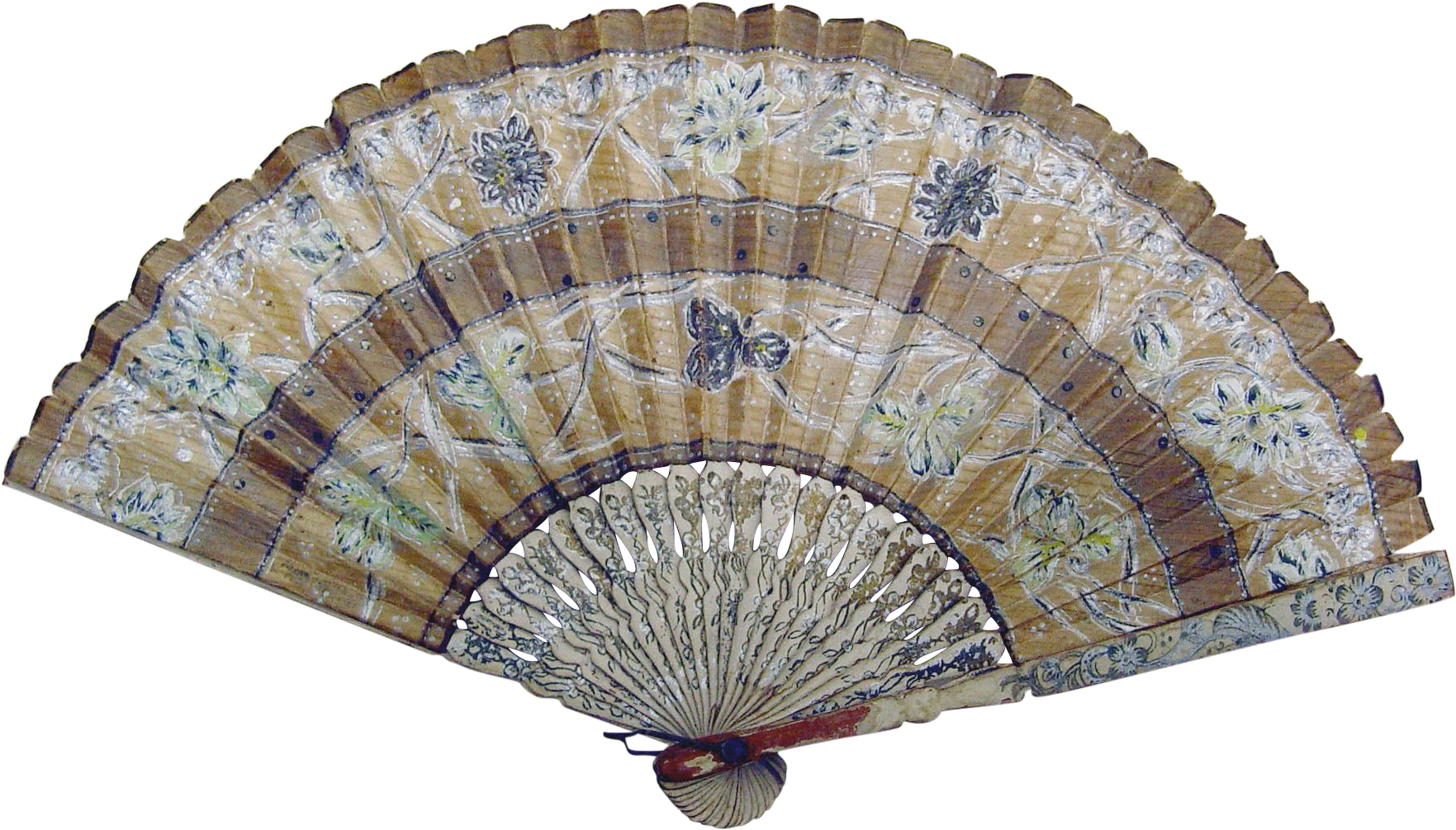 Vintage Floral Hand Fan