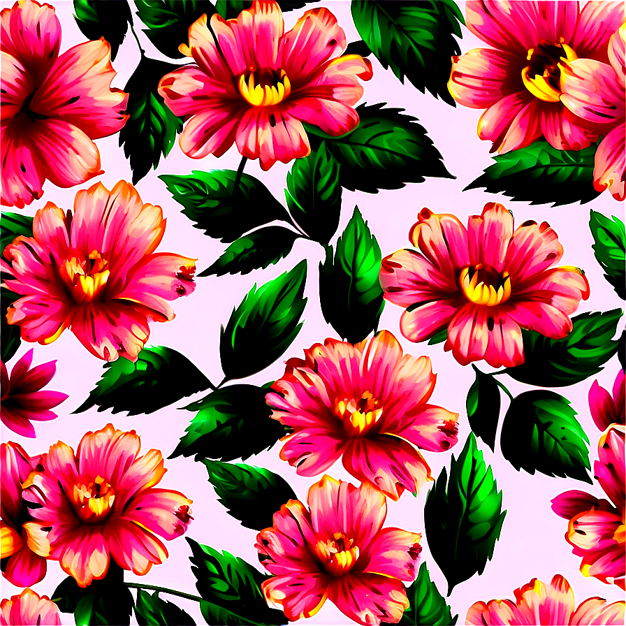 Vintage Floral Pattern Png 15