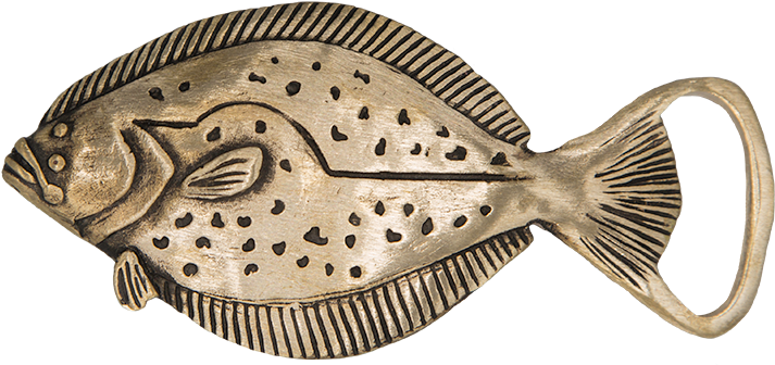 Vintage Flounder Fish Brooch Pin