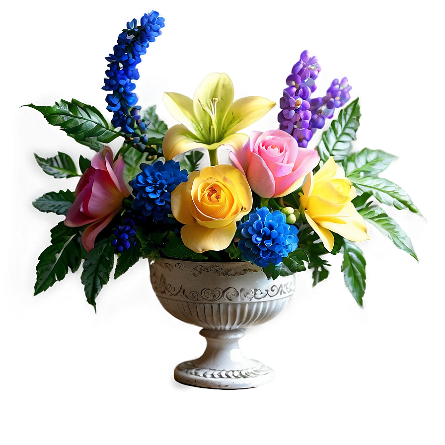 Vintage Flower Arrangement Png Yxb42