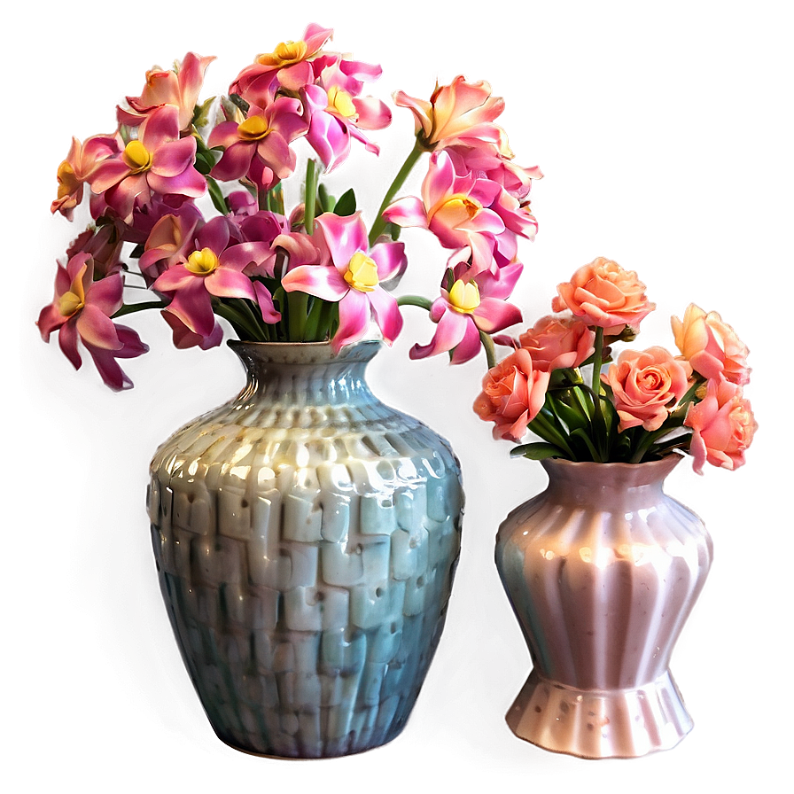 Vintage Flower Vase Collection Png 06122024