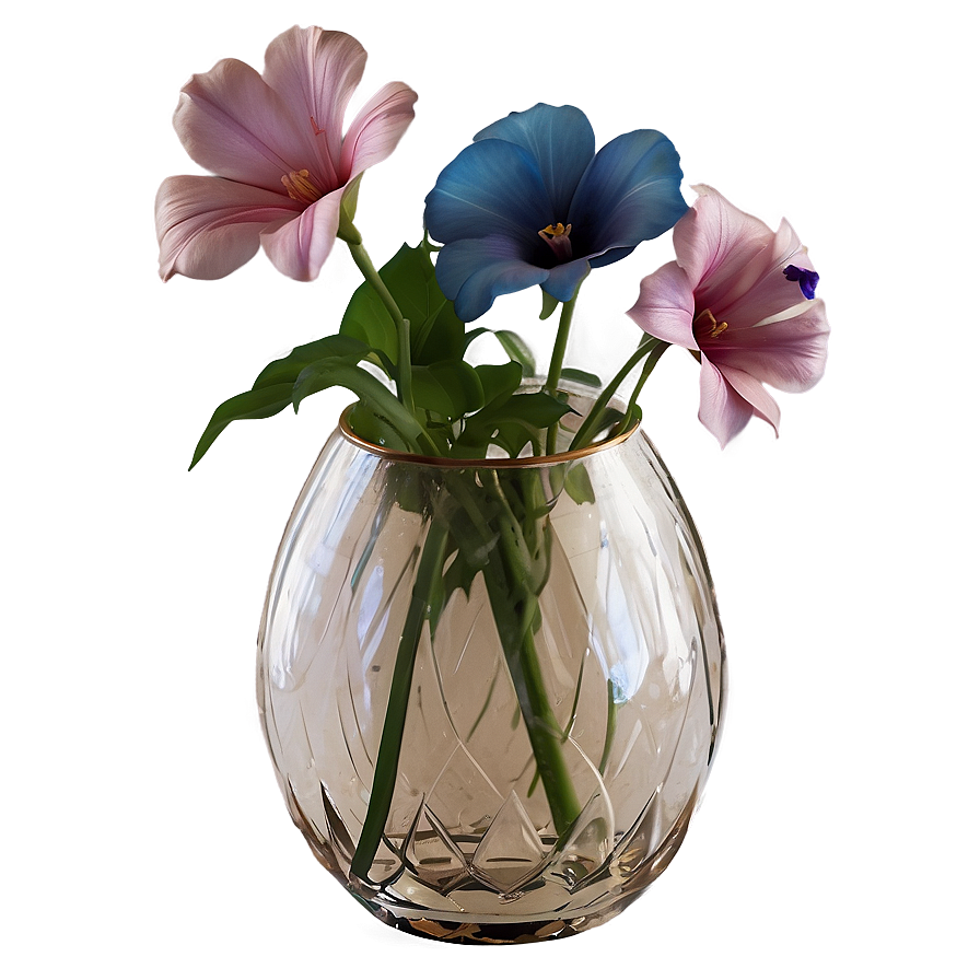 Vintage Flowers In Vase Png Xcd78