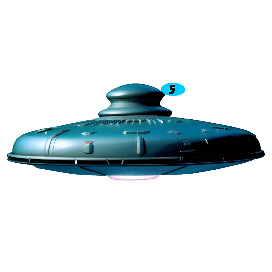 Vintage Flying Saucer Design Png Fnl