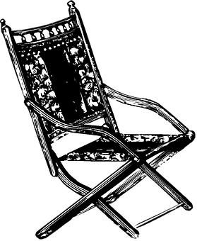 Vintage Folding Chair Graphic