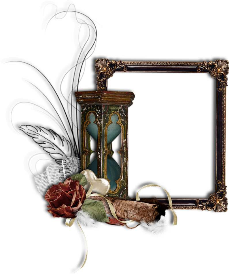 Vintage Frameand Hourglass Design