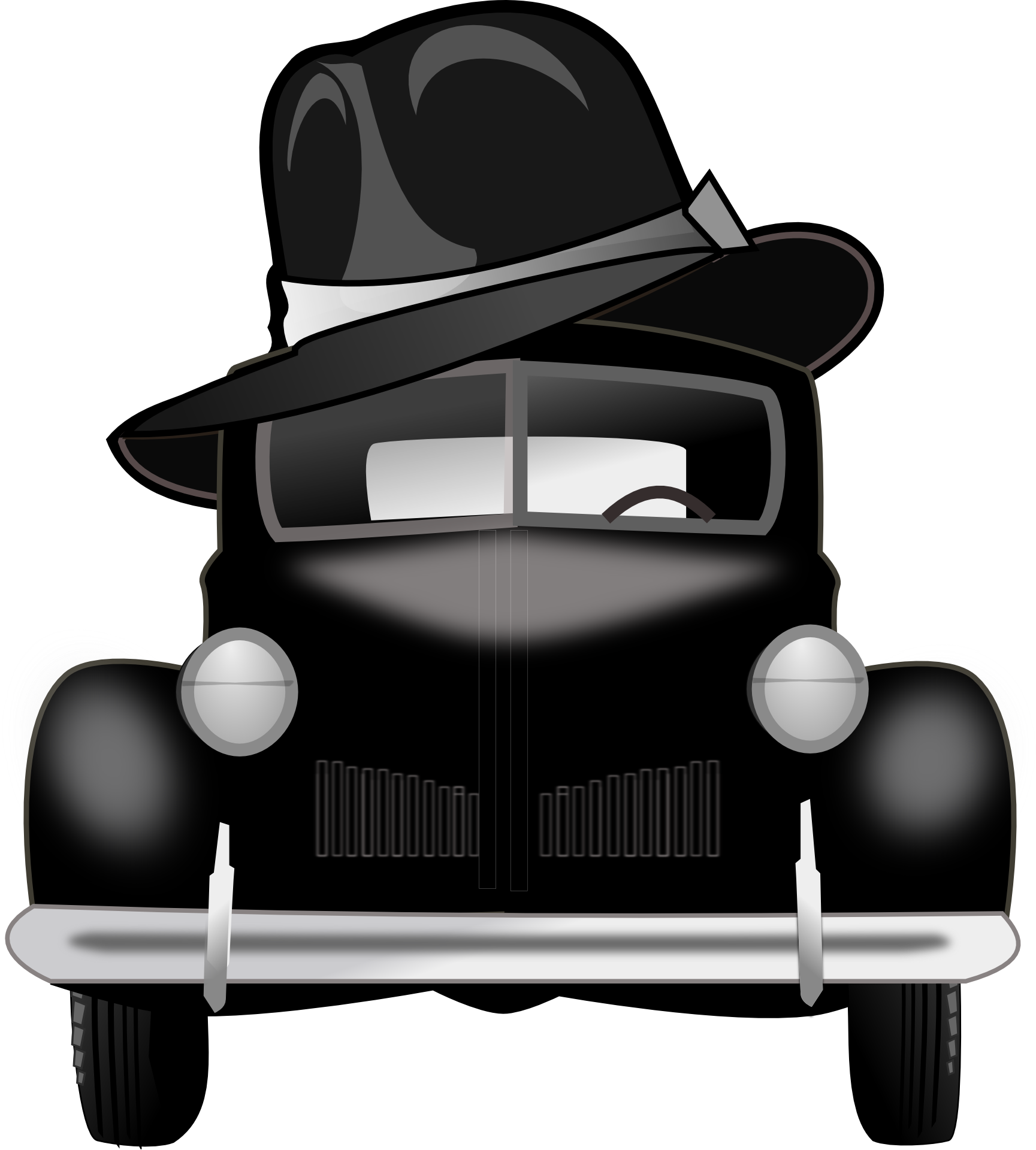 Vintage Gangster Car Vector