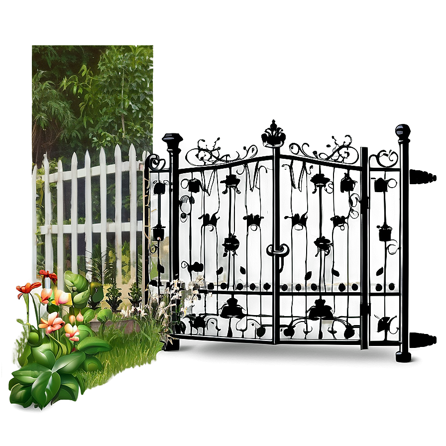 Vintage Garden Gate Png Mee66