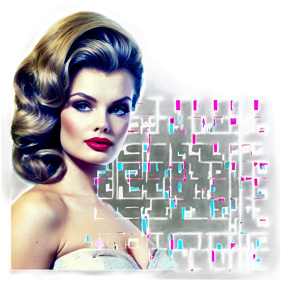 Vintage Glam Waves Png Mnp42