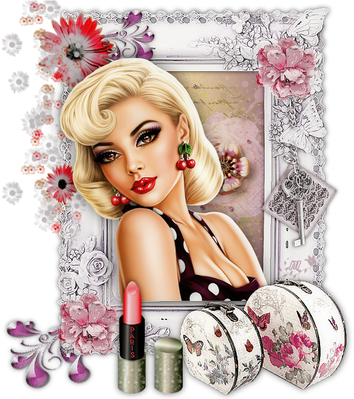 Vintage Glamour Beauty Illustration