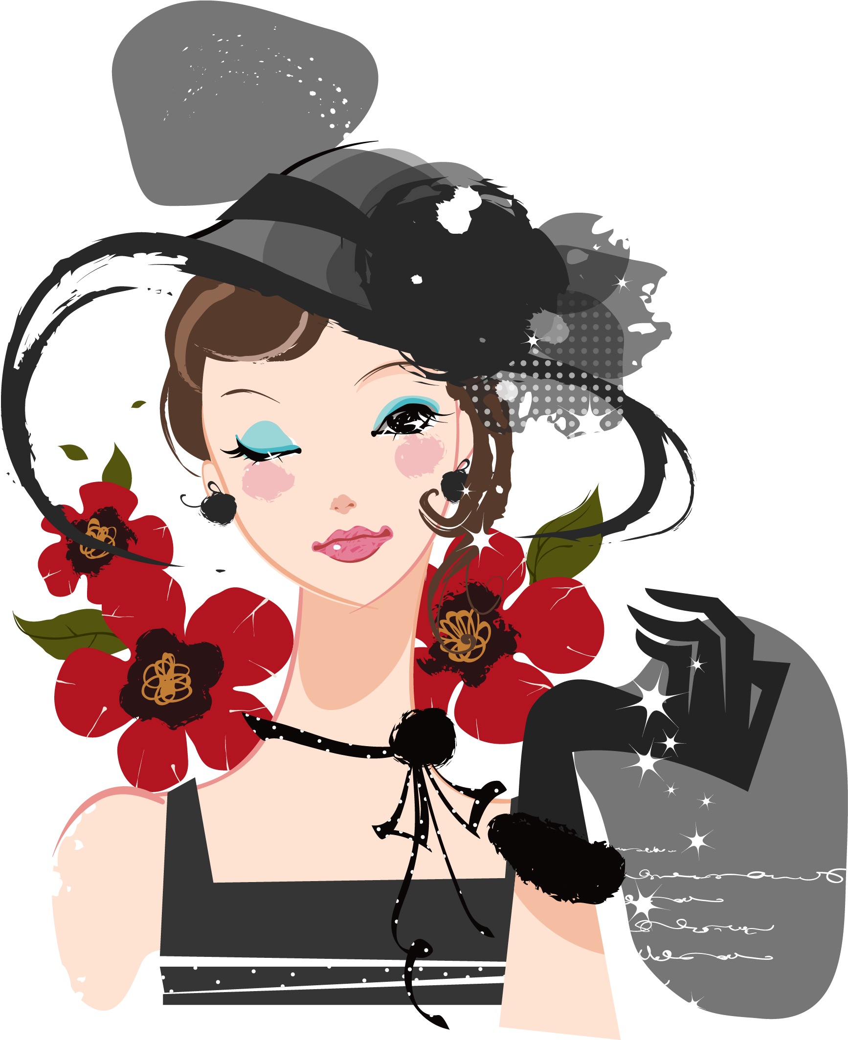 Vintage Glamour Illustration