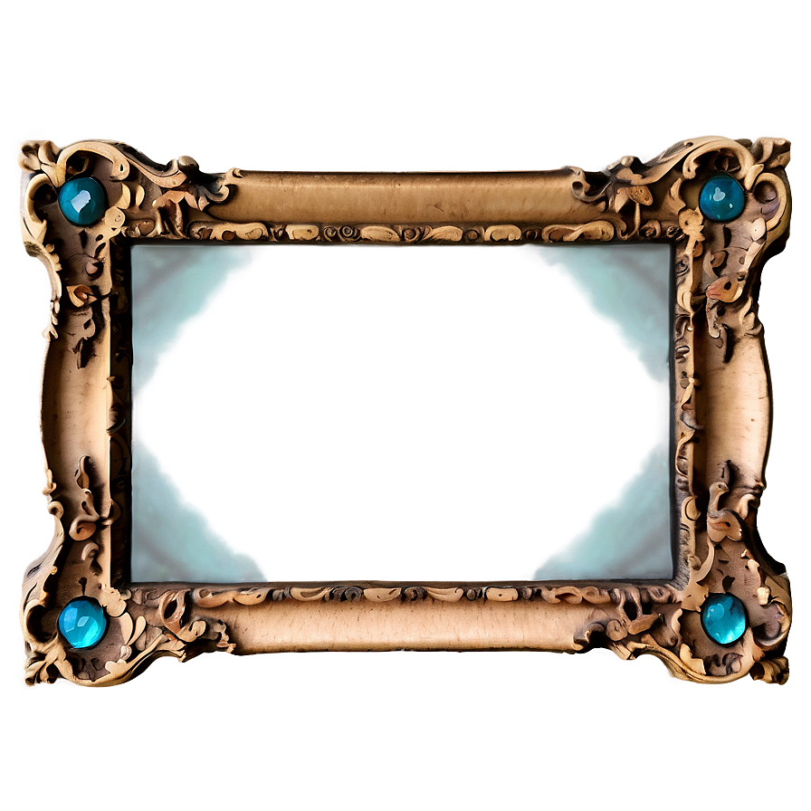 Vintage Glass Frame Png 9