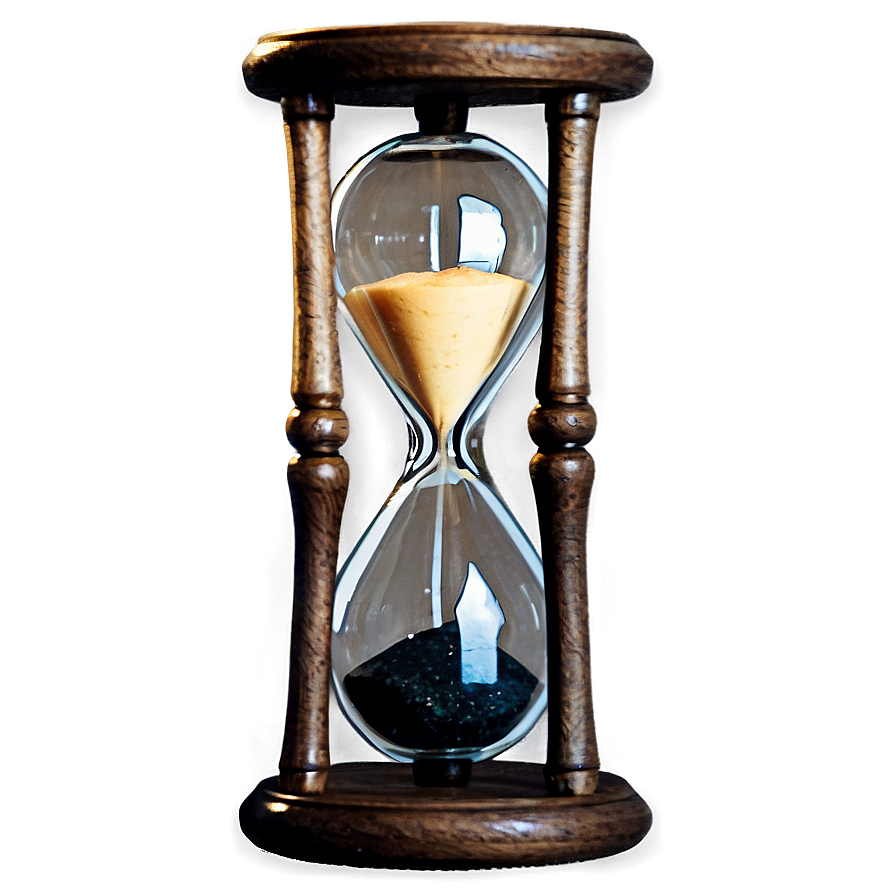 Vintage Glass Hourglass Png 05232024