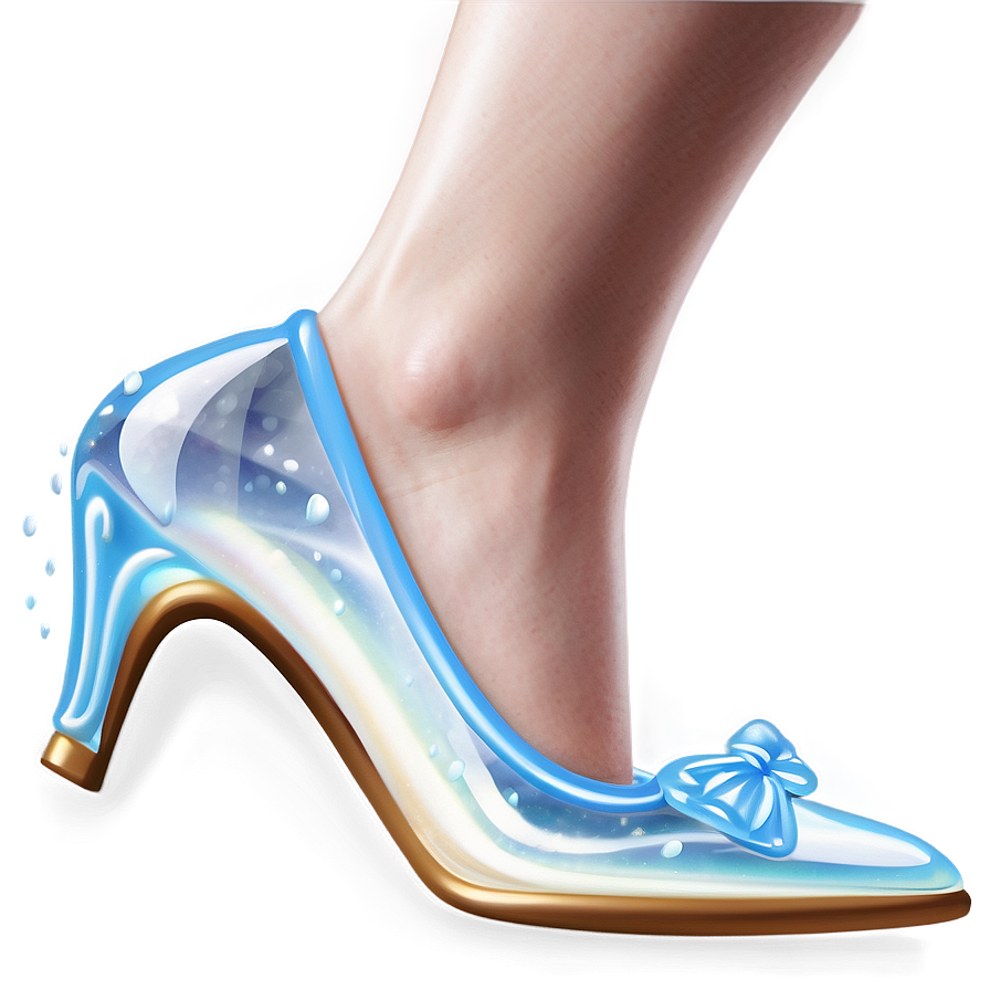 Vintage Glass Slipper Clip Png Bbu