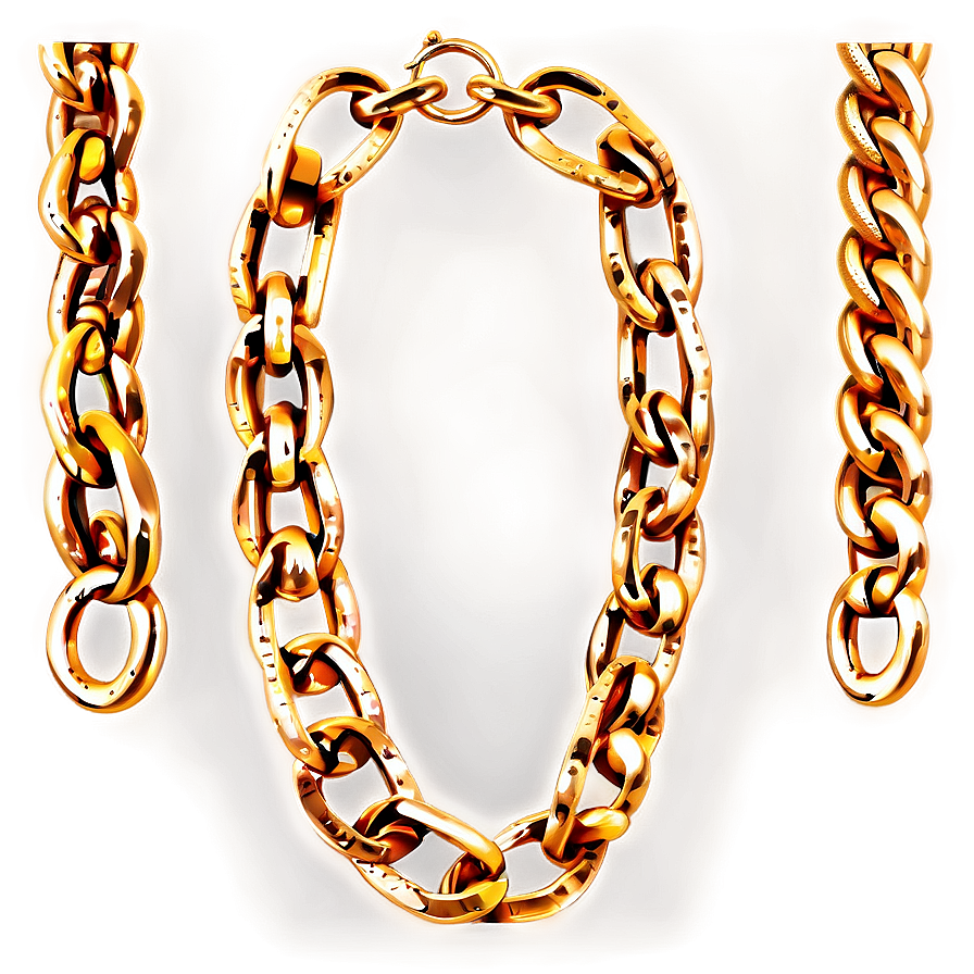 Vintage Gold Chain Png 05042024