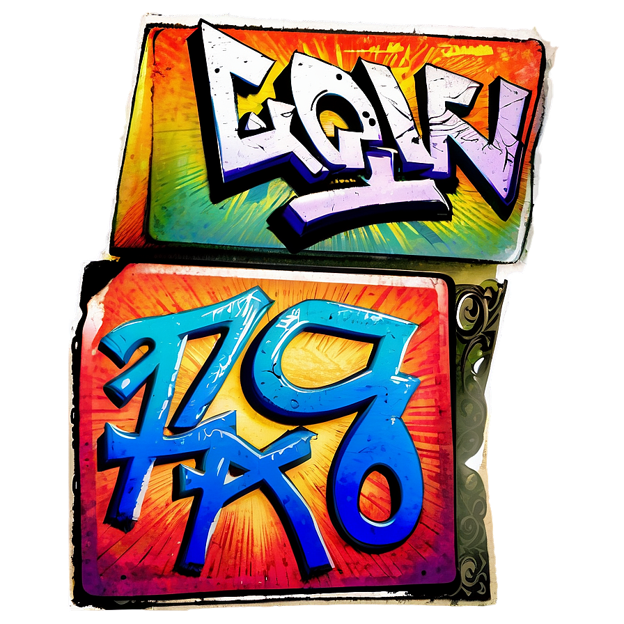 Vintage Graffiti Png 05032024