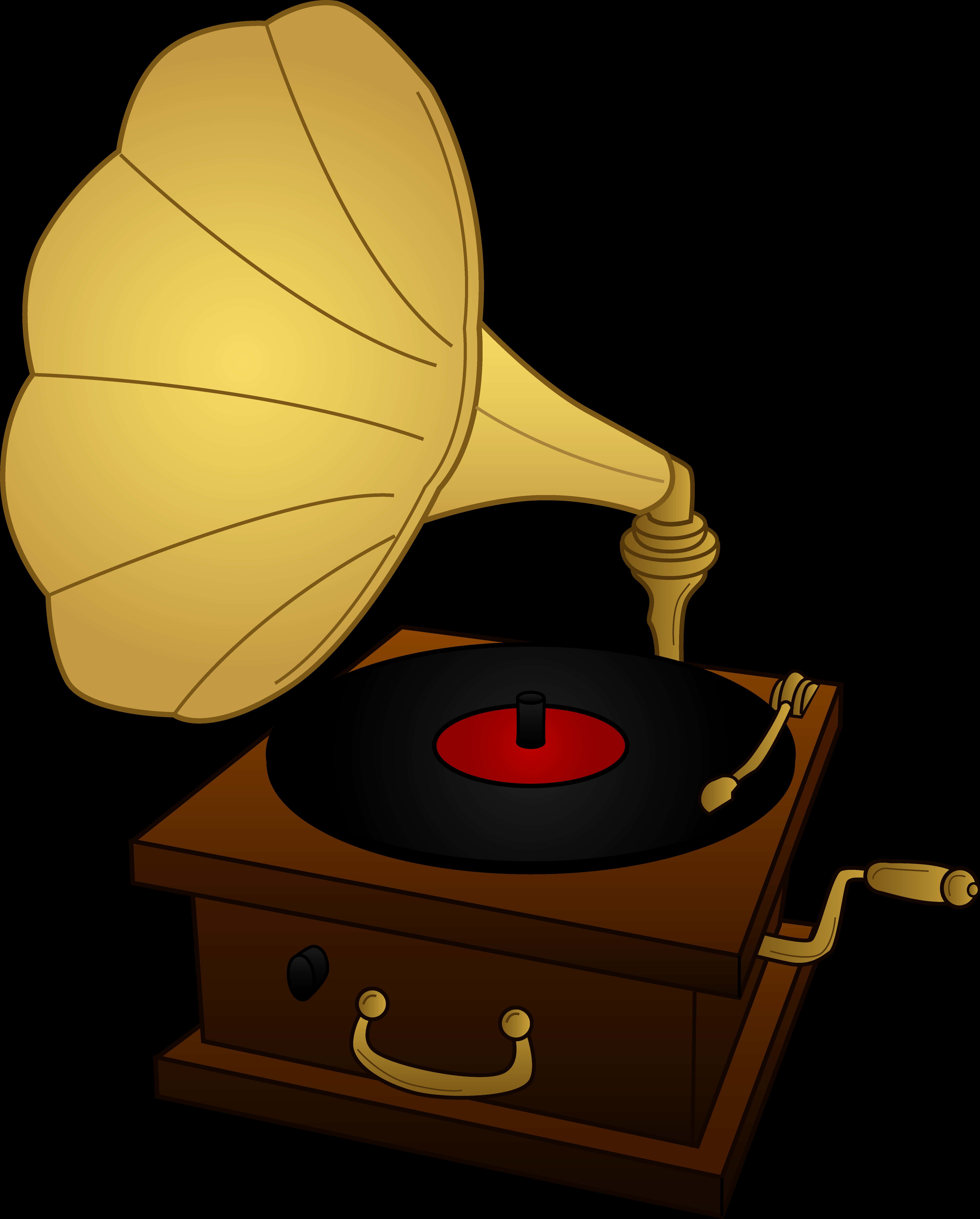 Vintage Gramophone Illustration