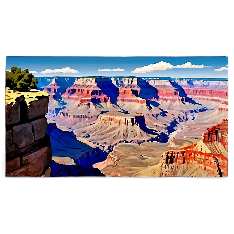 Vintage Grand Canyon Travel Poster Png Rse