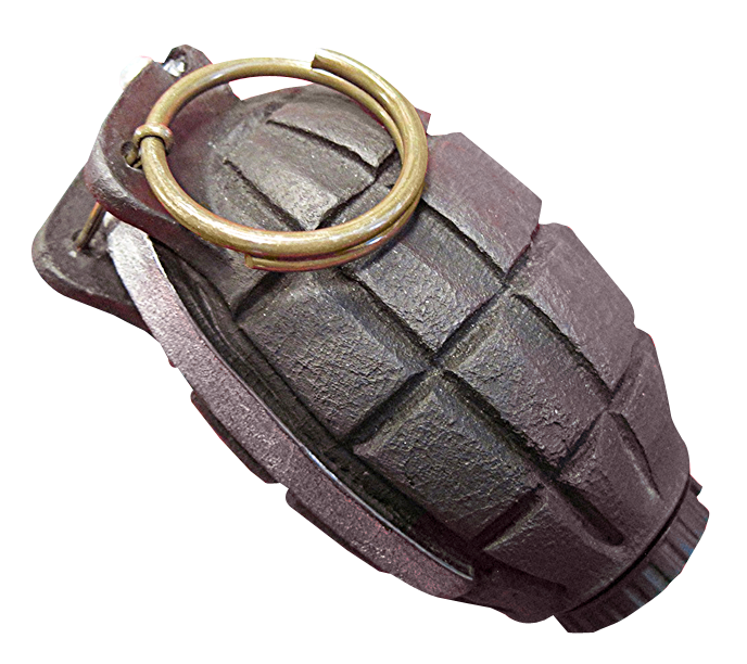 Vintage Grenade Isolated