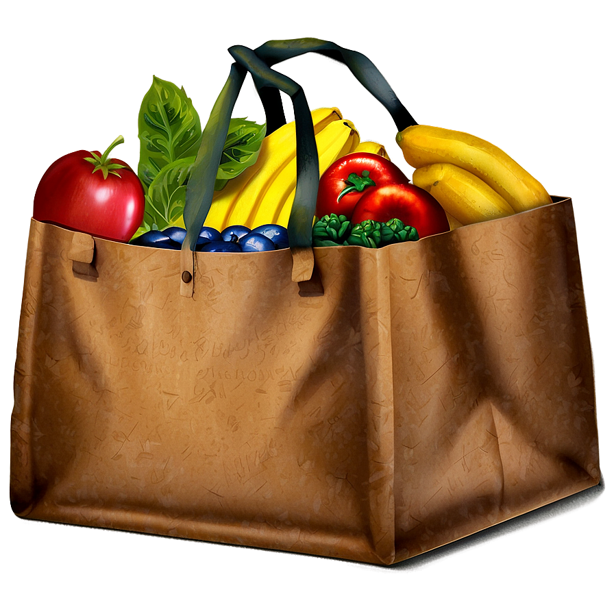 Vintage Grocery Bag Png Bxp