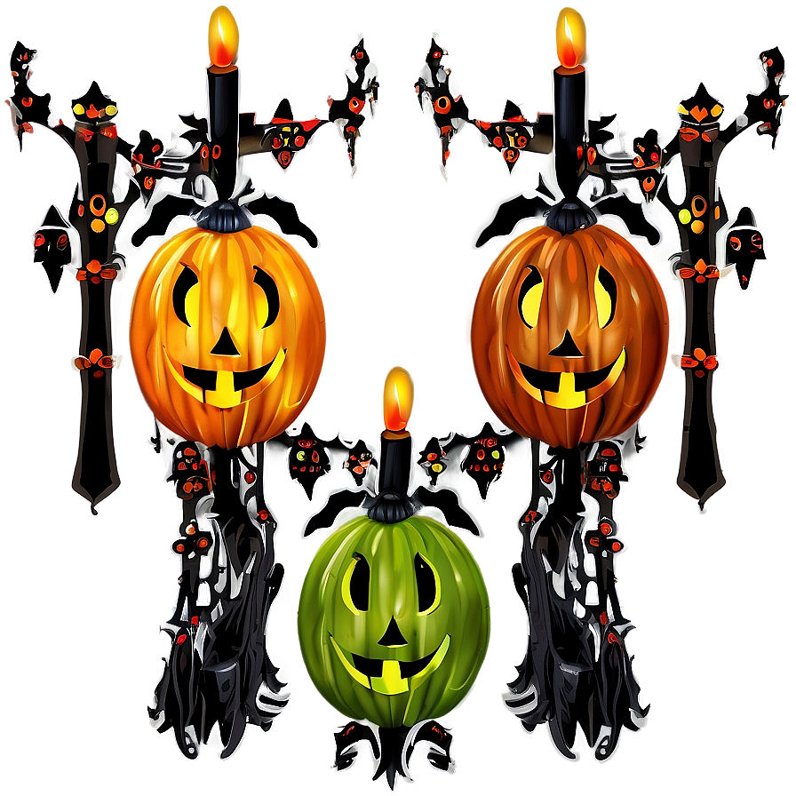 Vintage Halloween Decor Png Phb