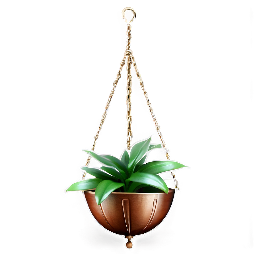 Vintage Hanging Plant Png Npy97