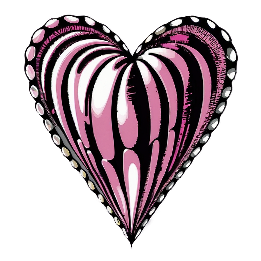 Vintage Heart Drawing Png 51