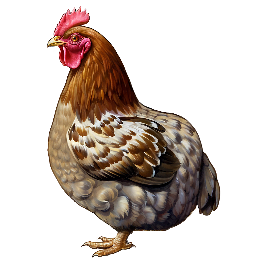 Vintage Hen Drawing Png 06202024