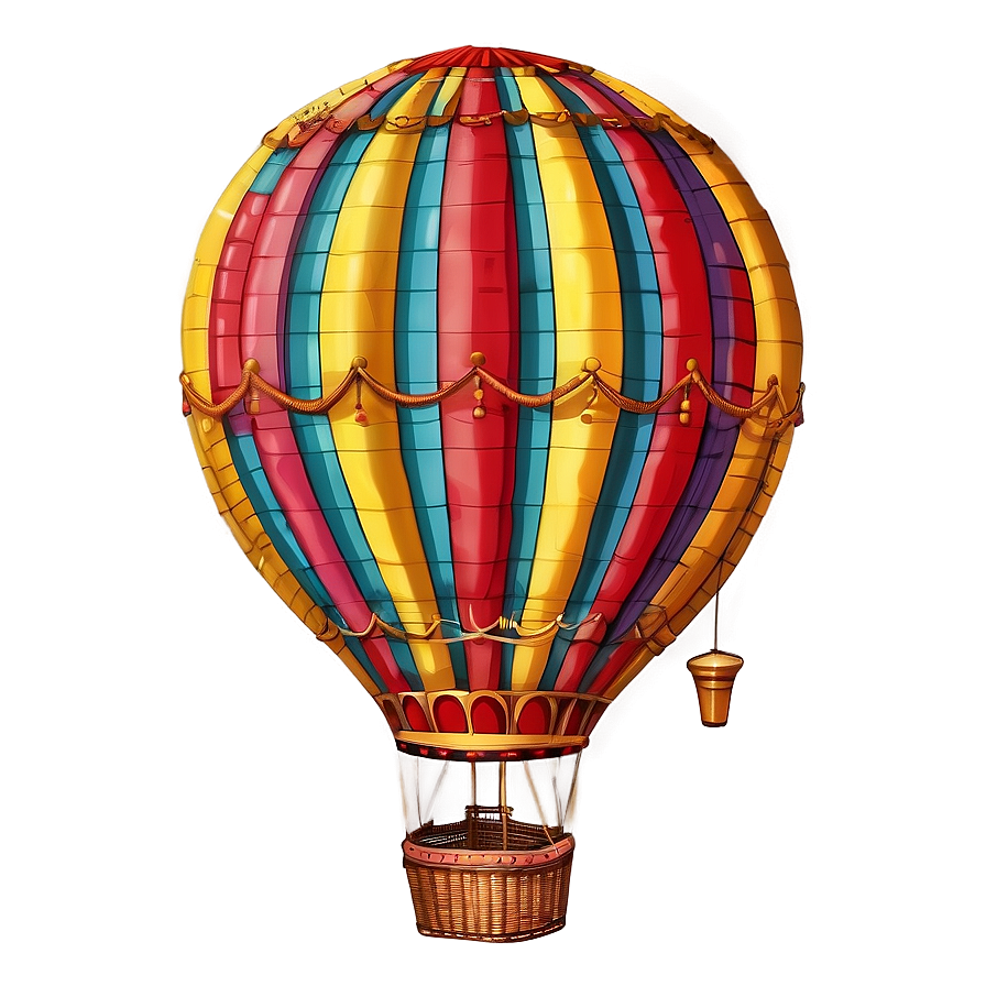 Vintage Hot Air Balloon Png 05042024