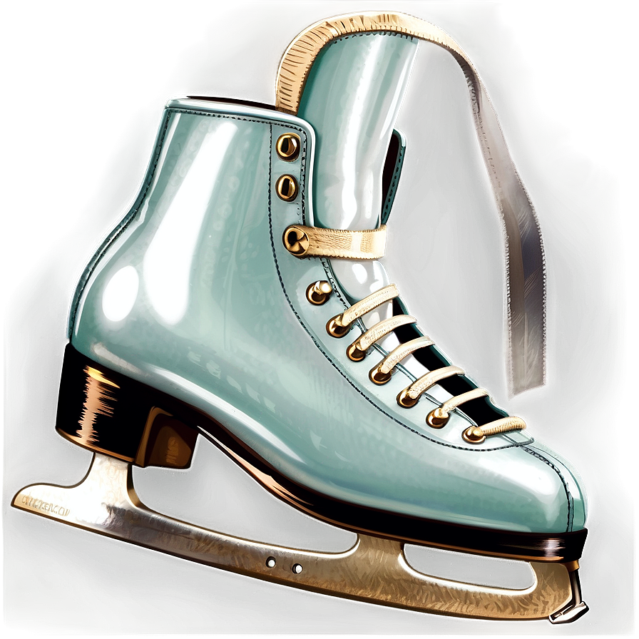 Vintage Ice Skates Png Jan