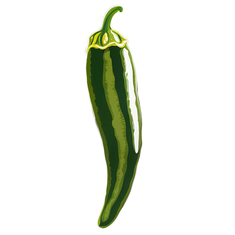 Vintage Jalapeno Illustration Png Afg89