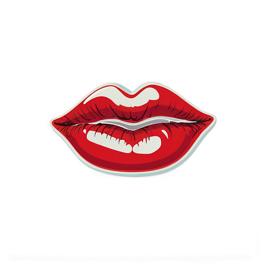 Vintage Kissy Lips Png 86