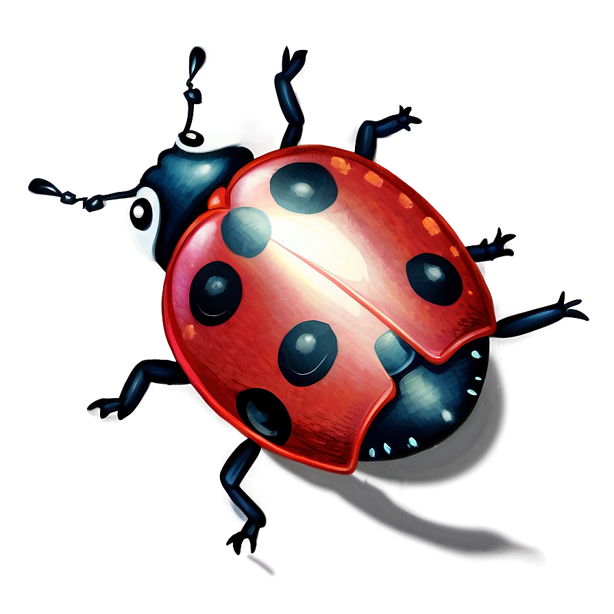 Vintage Ladybug Drawing Png 91