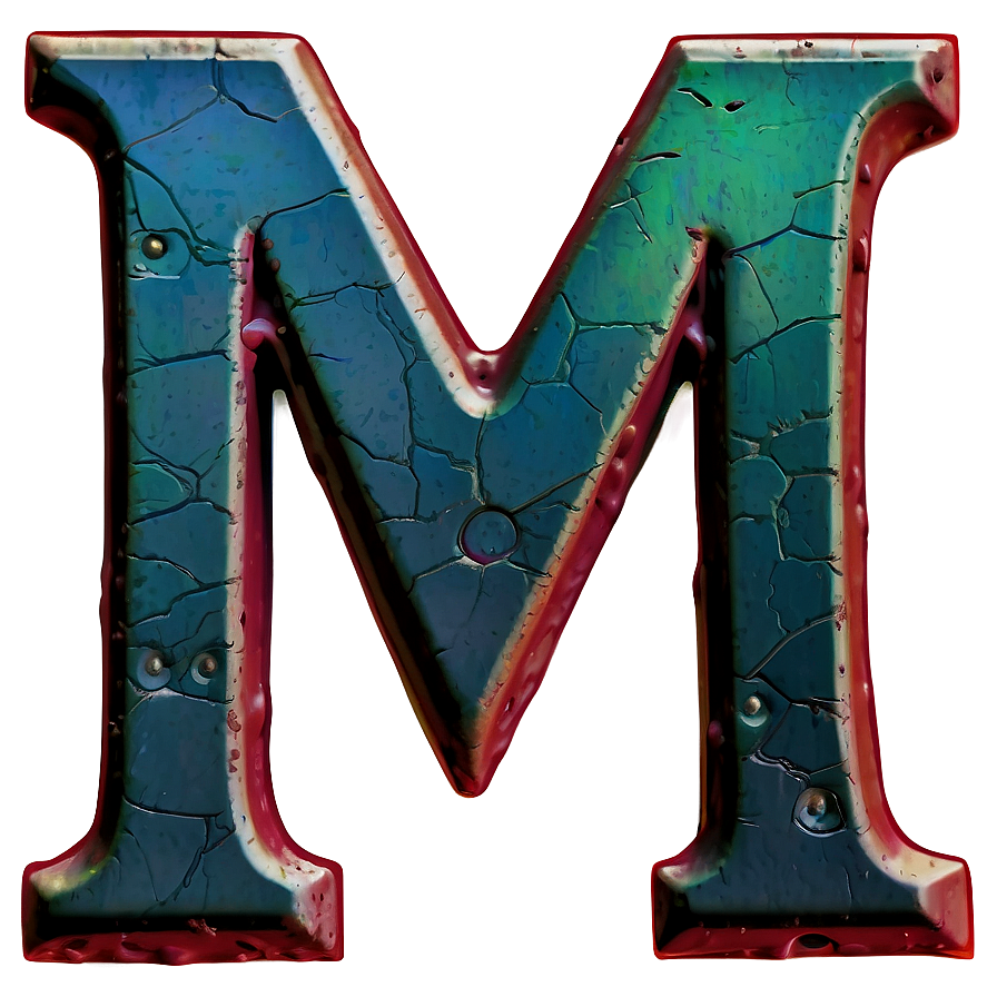 Vintage Letter M Png 06112024