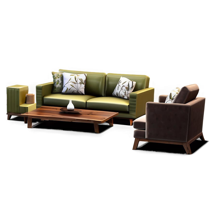 Vintage Living Room Charm Png Ins35