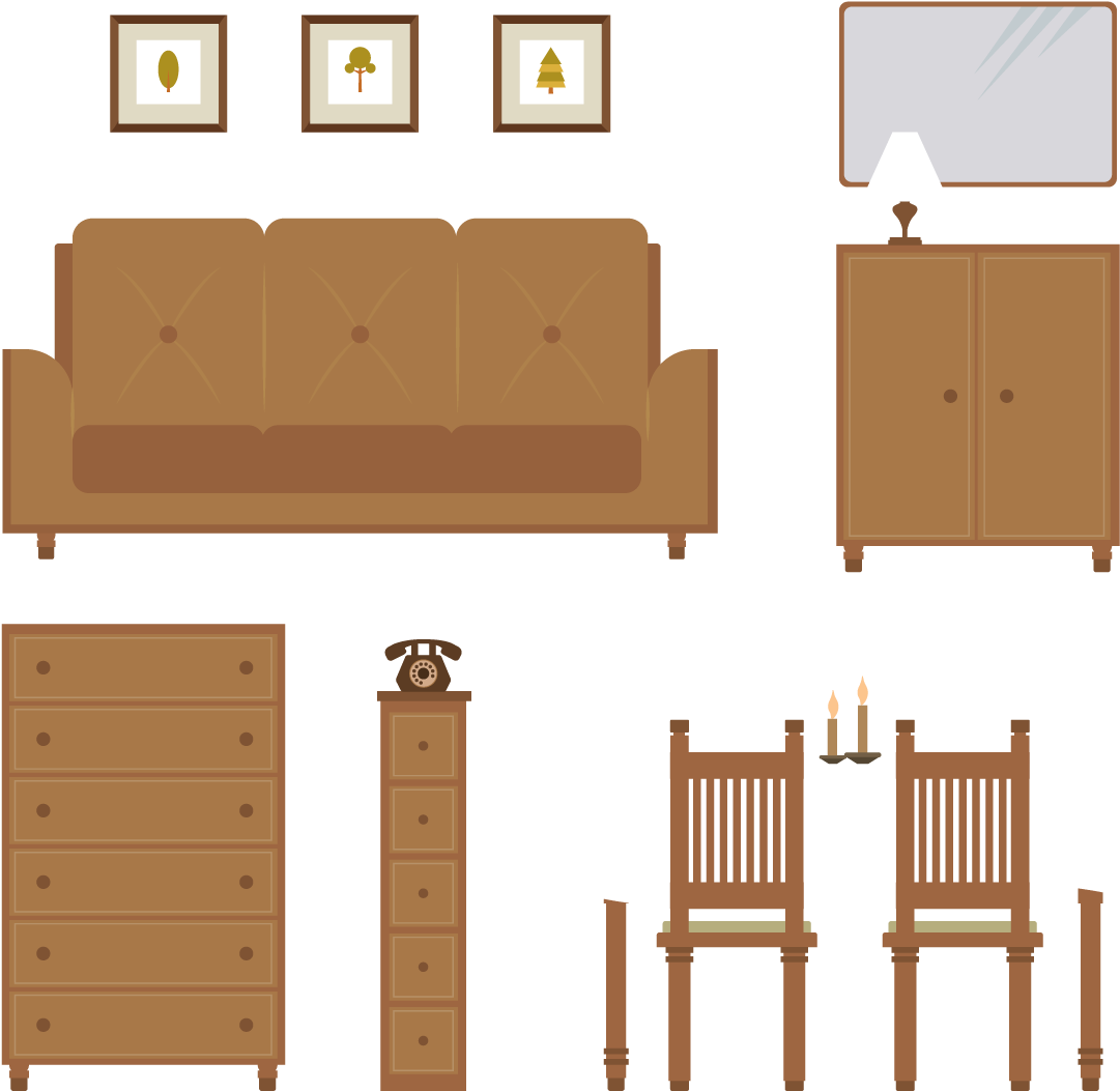 Vintage Living Room Furniture Layout