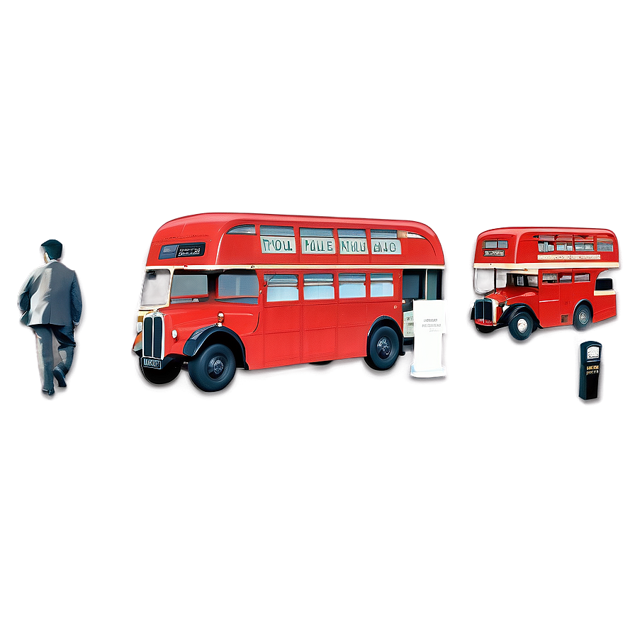 Vintage London Bus England Png Lfj