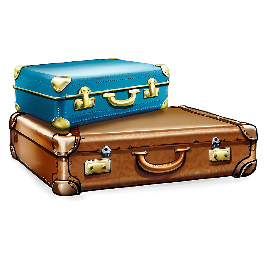 Vintage Luggage Png 05252024